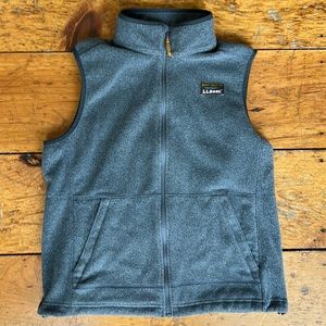 men’s ll bean fleece vest